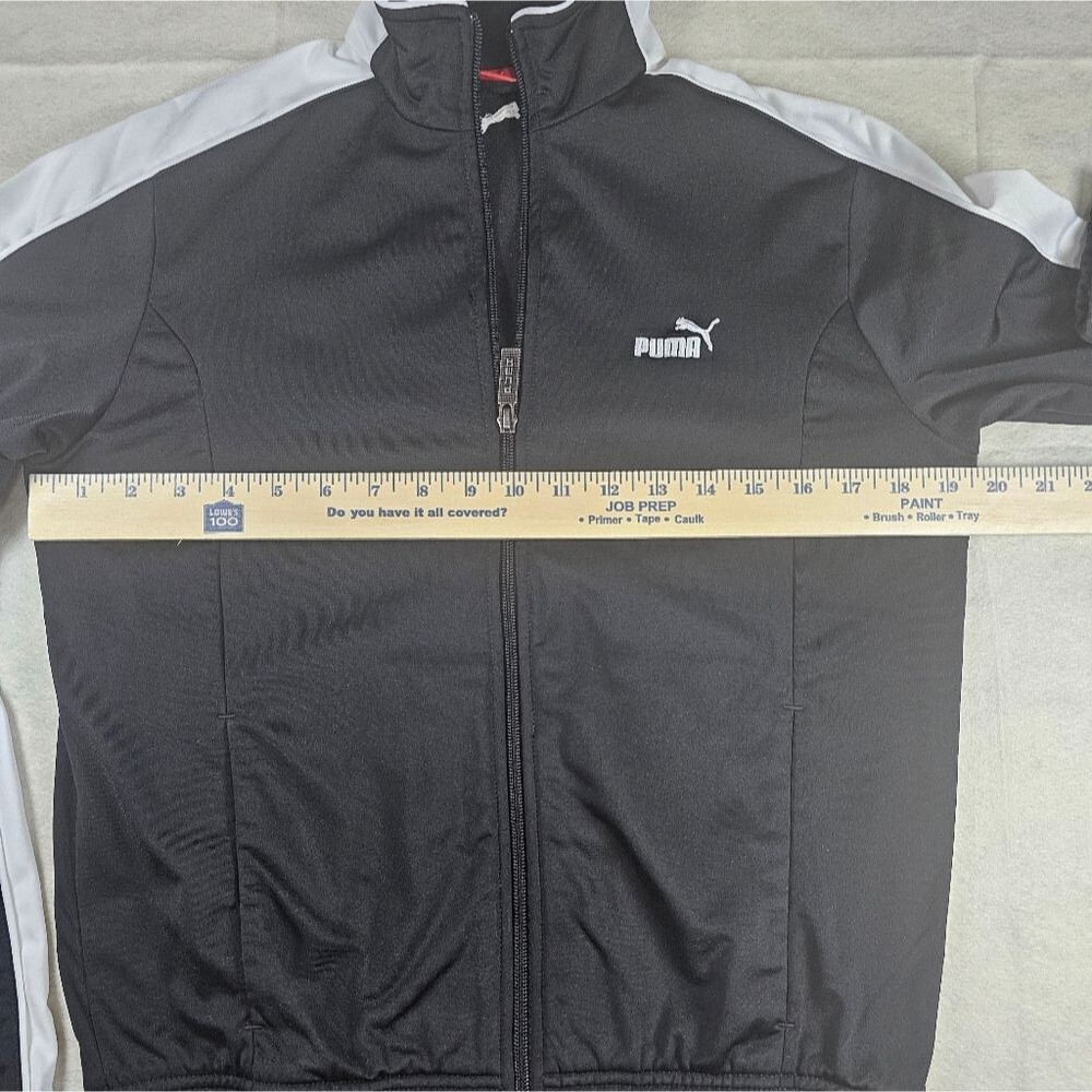 Puma Women's Black and White Track Jacket -- Full Zip -- Size Medium - Picture 5 of 6